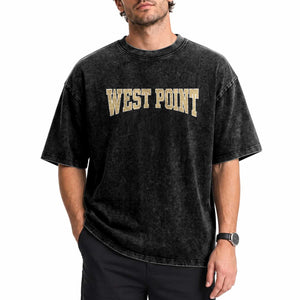 West Point City Sports Vintage Athletic Throwback Washed Cotton T-Shirt