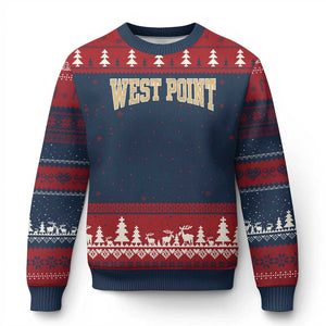 West Point City Sports Vintage Athletic Throwback Ugly Christmas Sweater