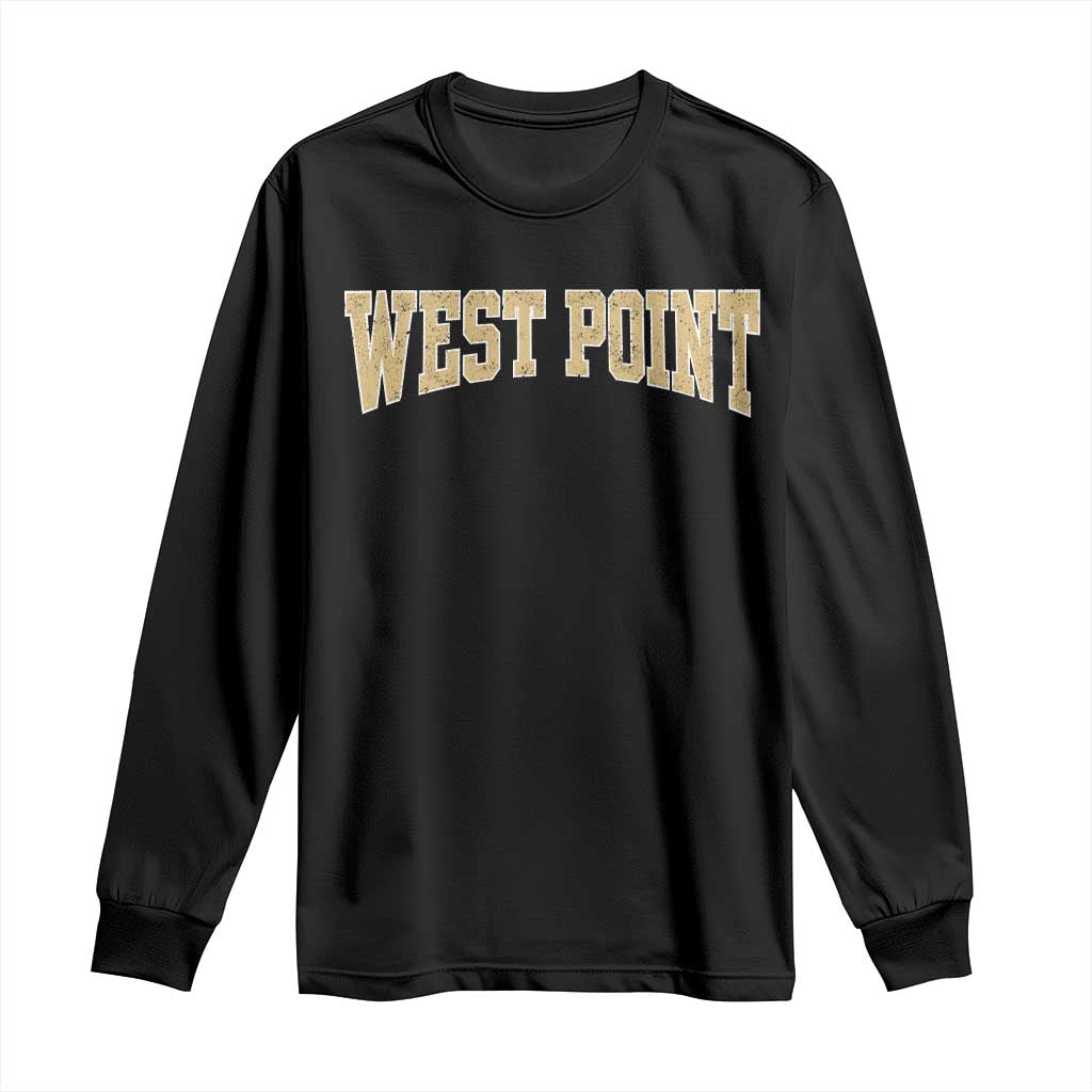 West Point City Sports Vintage Athletic Throwback Long Sleeve Shirt