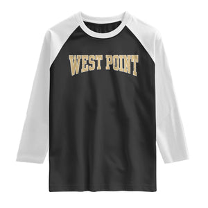 West Point City Sports Vintage Athletic Throwback Raglan Shirt