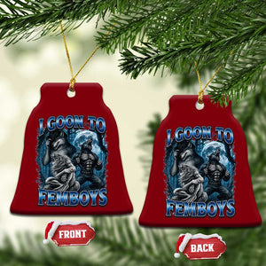 I Goon to Femboys Funny Edging Alpha Wolf Ceramic Ornament Stupid Brainrot Meme TS11 Print Your Wear