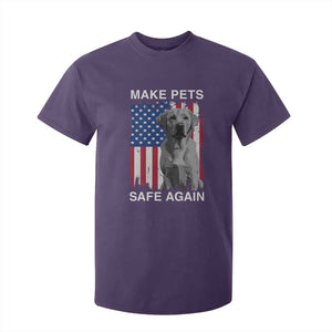 Trump Supporter T Shirt For Kid Make Pets Safe Again Dog Vintage American Flag TS11 Purple Print Your Wear