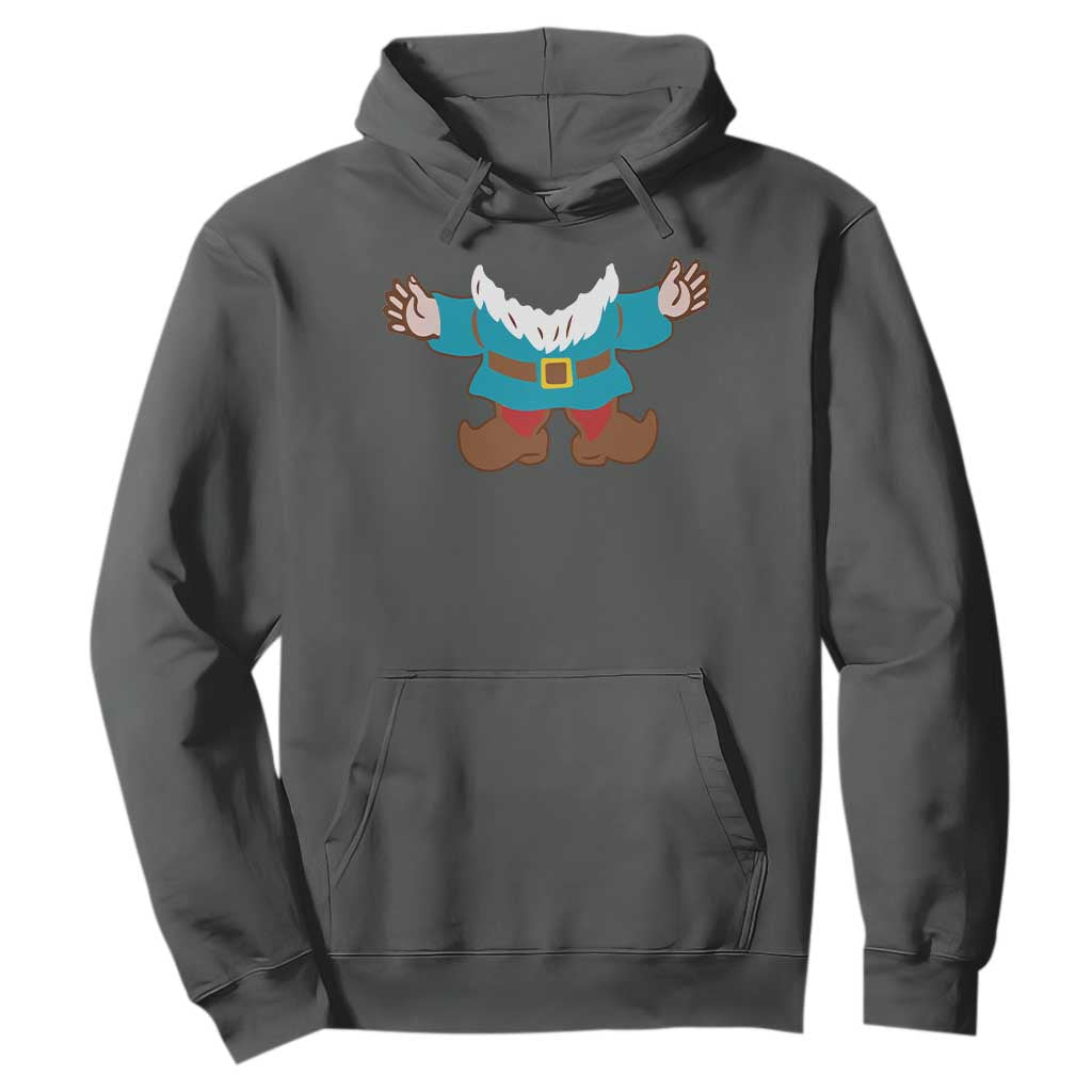 Funny Halloween Hoodie Garden Gnome Body Costume Beard TS11 Dark Heather Print Your Wear
