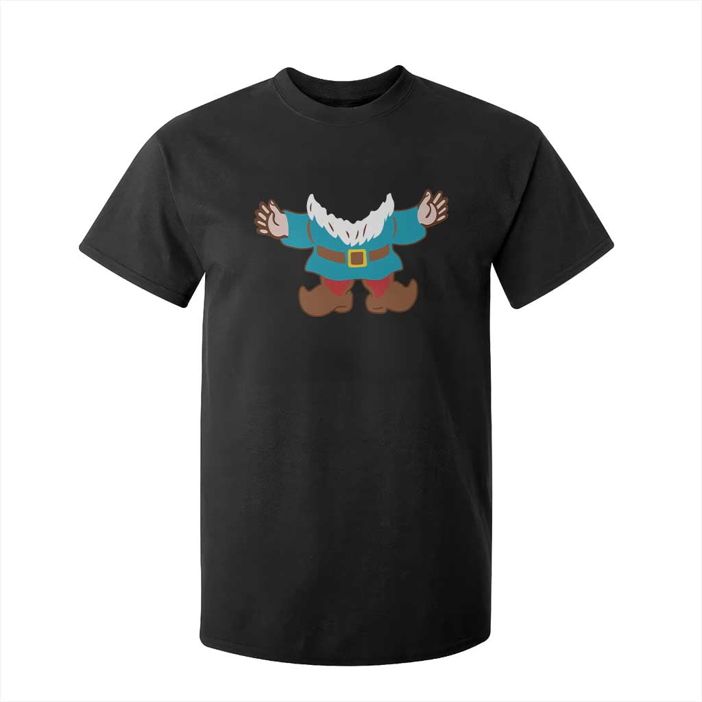 Funny Halloween T Shirt For Kid Garden Gnome Body Costume Beard TS11 Black Print Your Wear