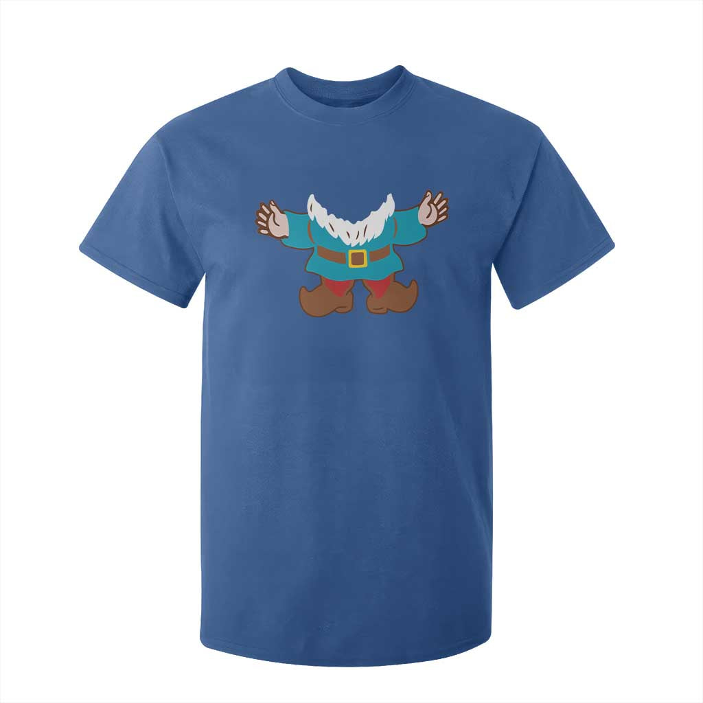Funny Halloween T Shirt For Kid Garden Gnome Body Costume Beard TS11 Royal Blue Print Your Wear