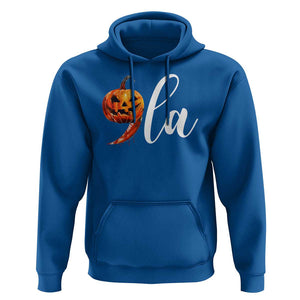 Harris Halloween Hoodie Comma La Kamala Horror Pumpkin Punctuation Knife TS11 Royal Blue Print Your Wear