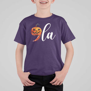 Harris Halloween T Shirt For Kid Comma La Kamala Horror Pumpkin Punctuation Knife TS11 Purple Print Your Wear