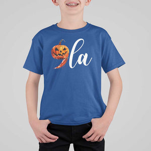 Harris Halloween T Shirt For Kid Comma La Kamala Horror Pumpkin Punctuation Knife TS11 Royal Blue Print Your Wear