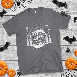 Harris Walz T Shirt Witch For Kamala Crystal Ball Halloween Candle Bat TS11 Charcoal Print Your Wear