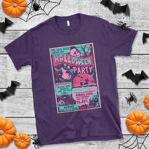 Halloween Party Poster T Shirt Terror Old Time Halloween Horror Movies Characters Skull Mummy Grave TS11 Purple Print Your Wear