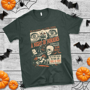 Halloween T Shirt Vintage Horror Movies Poster Skull Witch Grave Zombie TS11 Dark Forest Green Print Your Wear