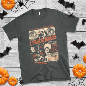 Halloween T Shirt Vintage Horror Movies Poster Skull Witch Grave Zombie TS11 Dark Heather Print Your Wear