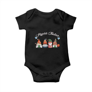 Hyvaa Joulua Baby Onesie Finland Christmas Gnome Korsns Sweater TS11 Black Print Your Wear
