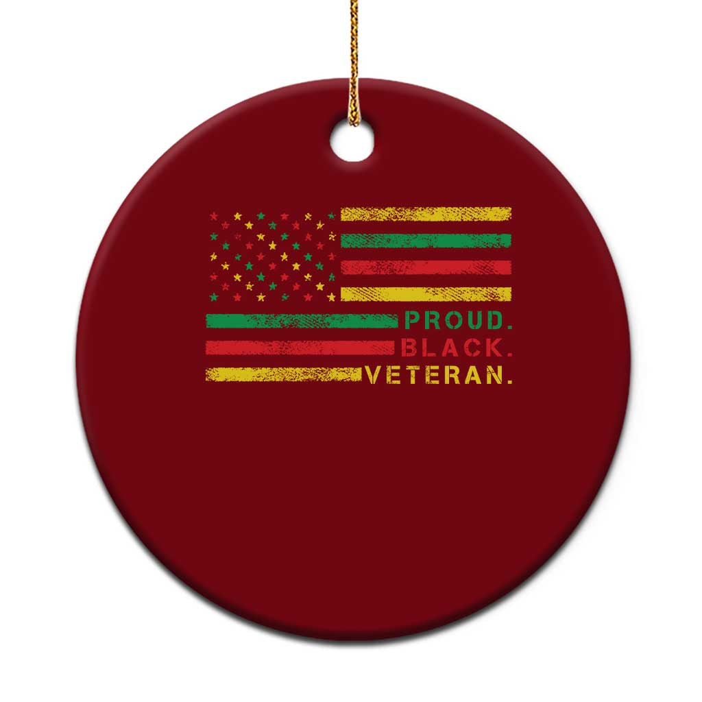 Proud Black Veteran Ceramic Ornament Veterans Day Proud Military American Flag TS11 1pc Print Your Wear