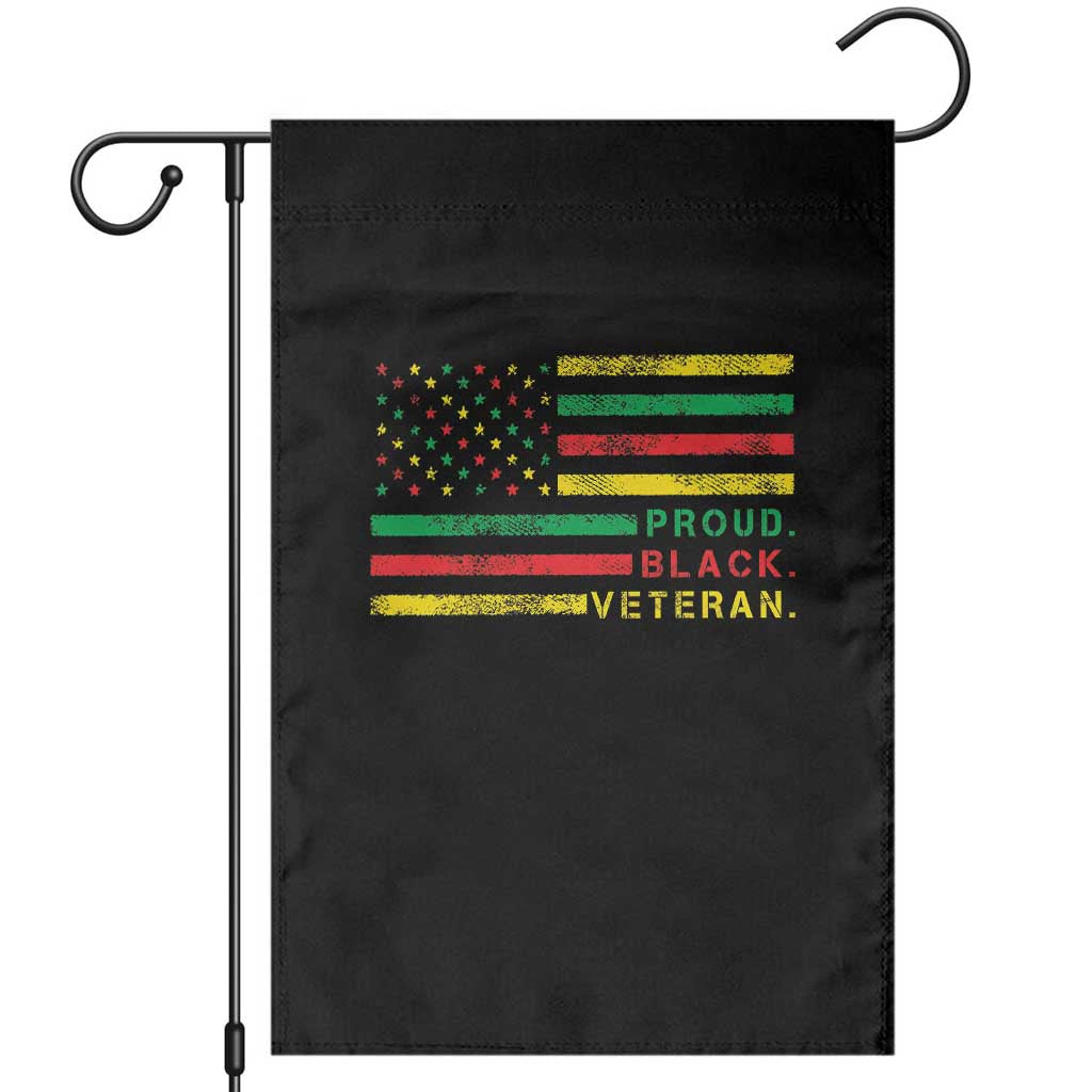 Proud Black Veteran Garden Flag Veterans Day Proud Military American Flag TS11 Black Print Your Wear