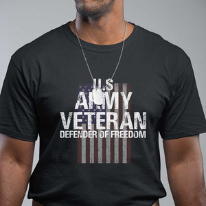 Patriotic Veterans T Shirt U.S Army Veteran Defender Of Freedom TS11 Black Print Your Wear