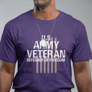 Patriotic Veterans T Shirt U.S Army Veteran Defender Of Freedom TS11 Purple Print Your Wear