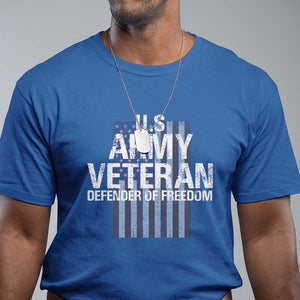 Patriotic Veterans T Shirt U.S Army Veteran Defender Of Freedom TS11 Royal Blue Print Your Wear