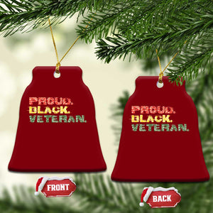 Proud Black Veteran Ceramic Ornament Veterans Day Proud Military Camouflage TS11 Print Your Wear