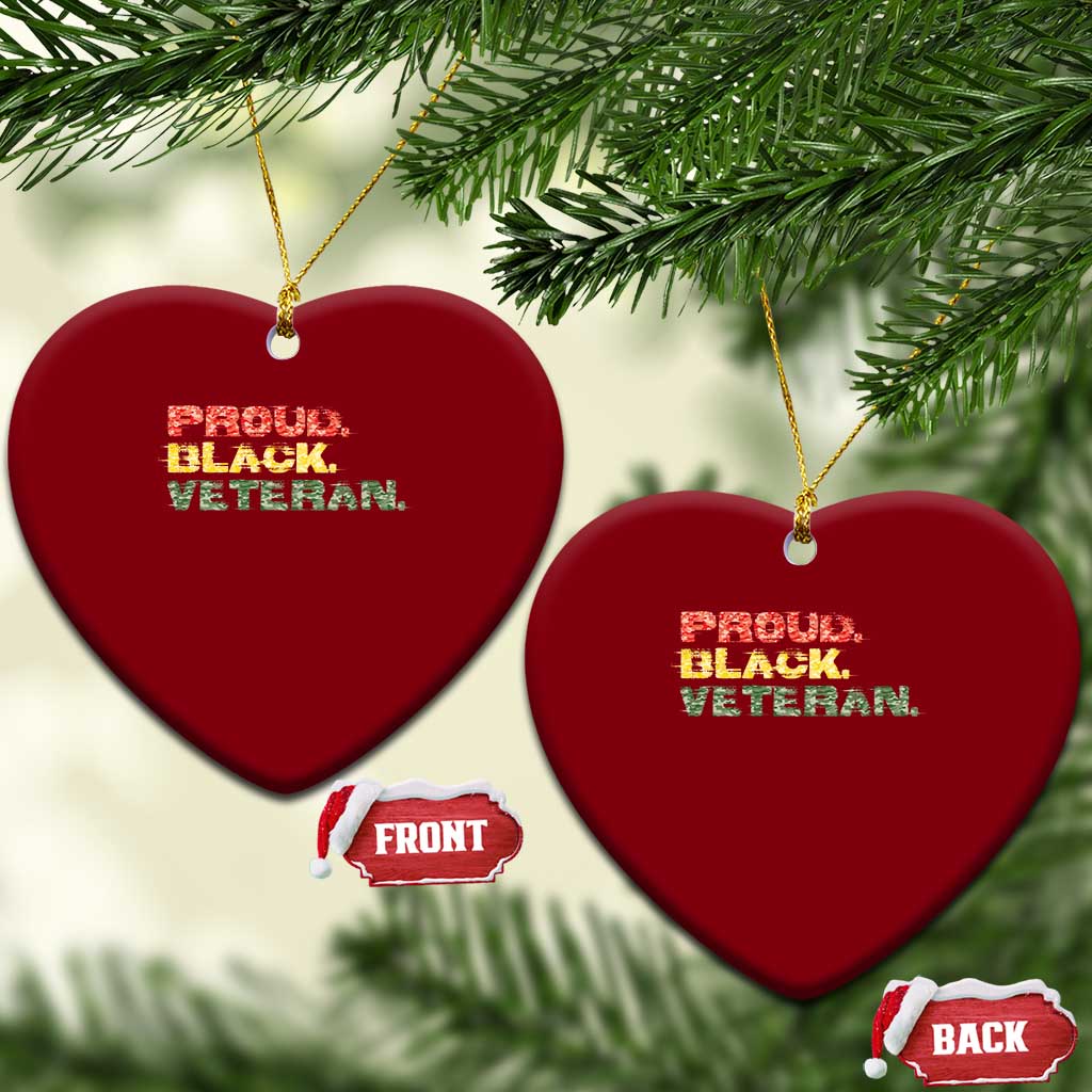 Proud Black Veteran Ceramic Ornament Veterans Day Proud Military Camouflage TS11 Print Your Wear