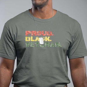 Proud Black Veteran T Shirt Veterans Day Proud Military Camouflage TS11 Military Green Print Your Wear