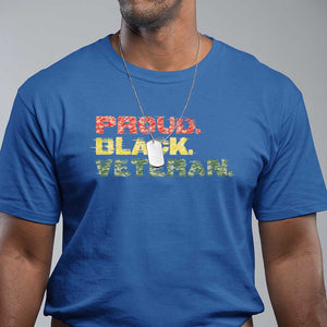 Proud Black Veteran T Shirt Veterans Day Proud Military Camouflage TS11 Royal Blue Print Your Wear