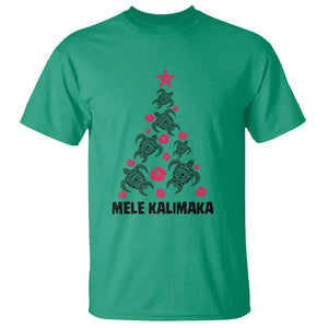 Christmas In Hawaii T Shirt Mele Kalikimaka Kakau Tattoo Turtle Christmas Tree TS11 Irish Green Print Your Wear