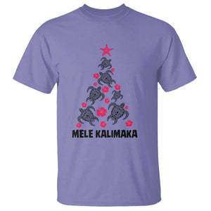 Christmas In Hawaii T Shirt Mele Kalikimaka Kakau Tattoo Turtle Christmas Tree TS11 Violet Print Your Wear