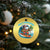 Xmas In Hawaii Christmas Ornament Mele Kalikimaka Santa Surfing Hibiscus TS11 Print Your Wear