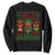 Christmas In Hawaii Sweatshirt Mele Kalikimaka Ugly Tikis Kakau Tattoo TS11 Black Print Your Wear