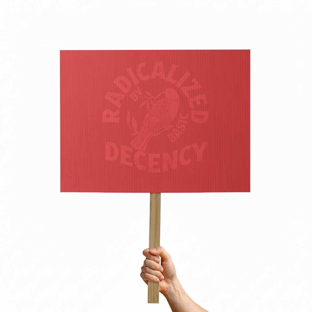 Radicalized By Basic Decency Protest Sign Feminist Activist TS11 Horizontal 18