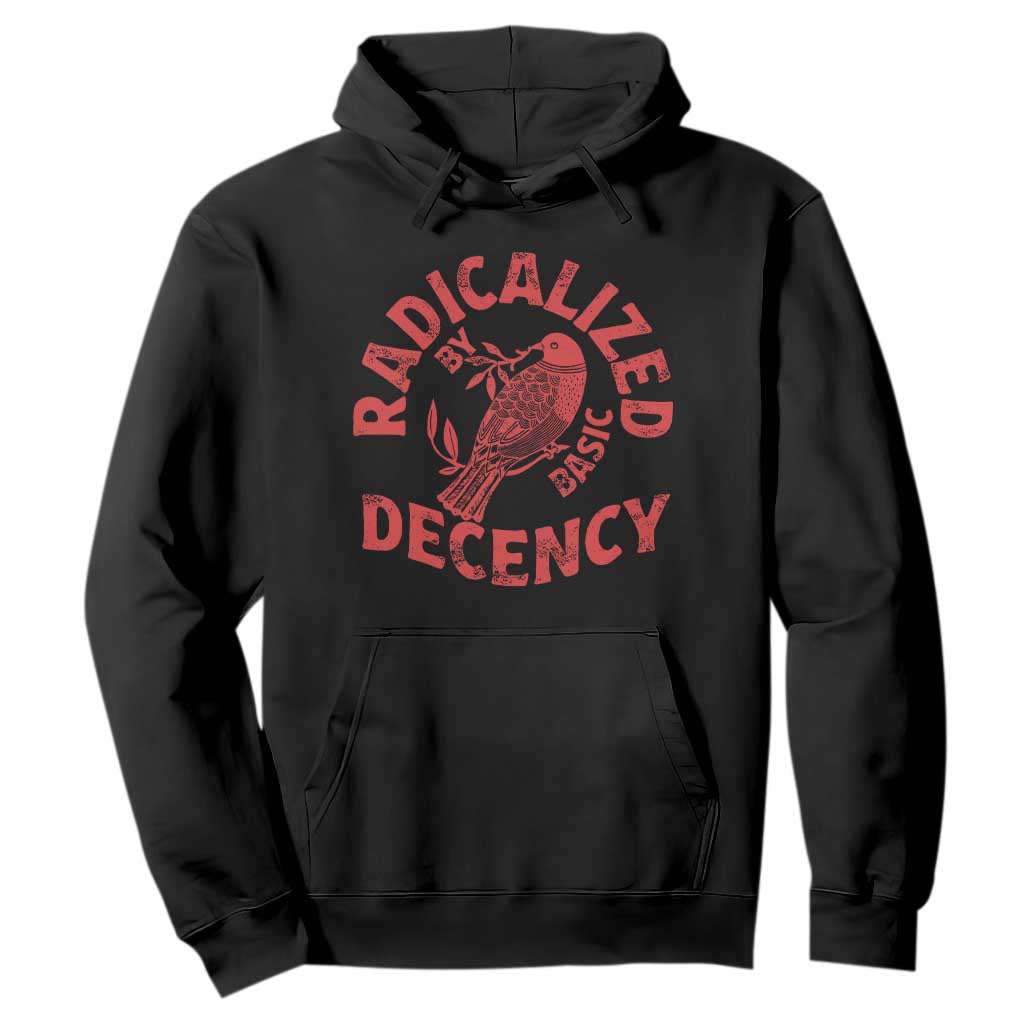 Radicalized By Basic Decency Hoodie Feminist Activist TS11 Black Print Your Wear