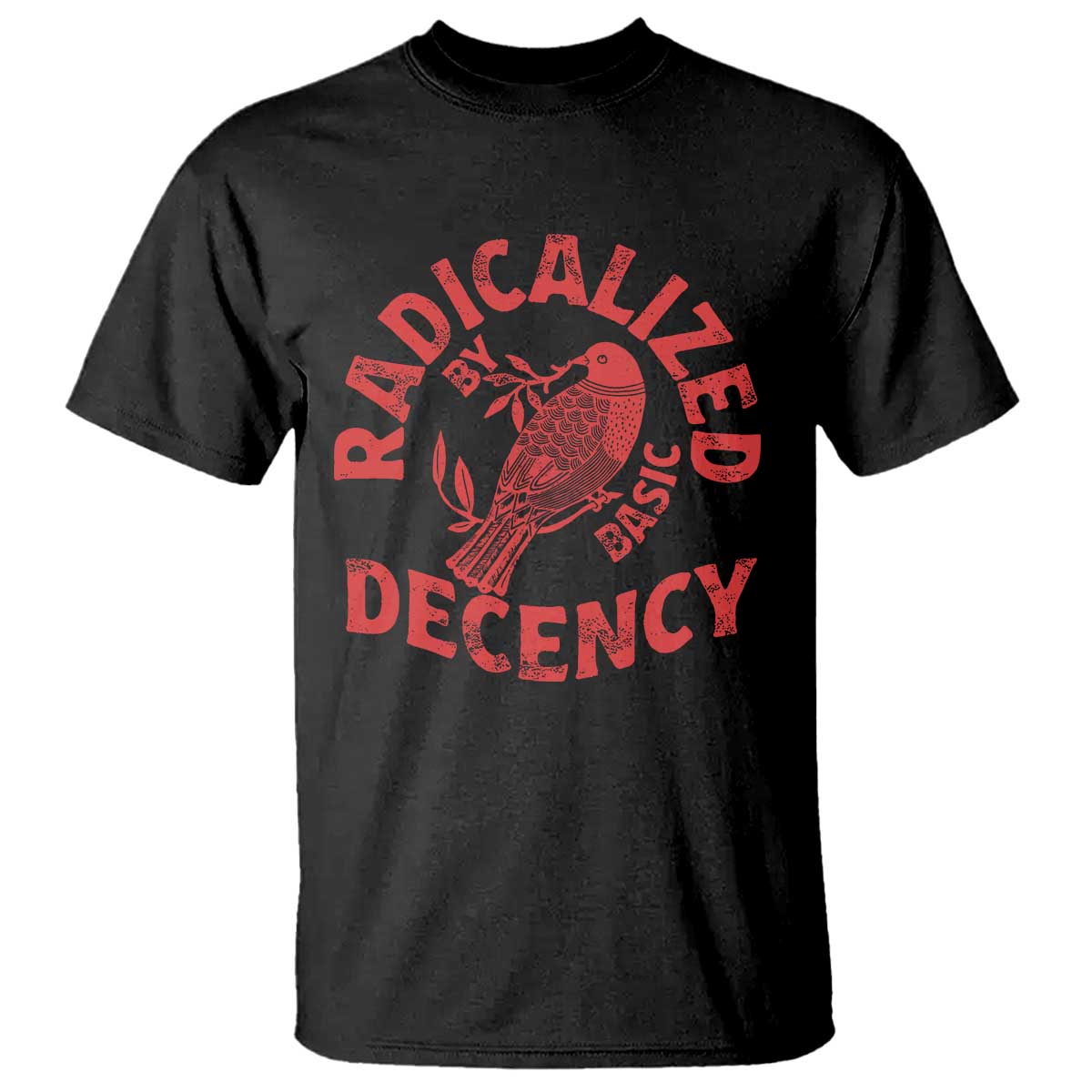 Radicalized By Basic Decency T Shirt Feminist Activist TS11 Black Print Your Wear