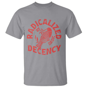 Radicalized By Basic Decency T Shirt Feminist Activist TS11 Sport Gray Print Your Wear