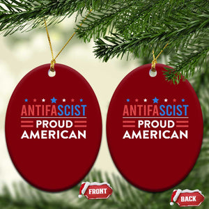 Antifascist Proud American Ceramic Ornament Fight Fascism Protest Human Rights TS11 Print Your Wear