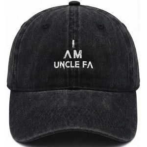 Funny I Am Uncle Fa Washed Cotton Baseball Cap Political Satire Fight Fascism Protest TS11 Print Your Wear