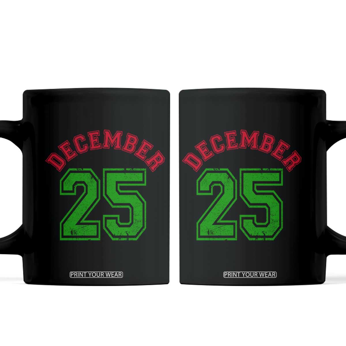 December 25 Christmas Sport Jersey Number Xmas Coffee Mug TS11 Black Print Your Wear