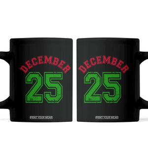 December 25 Christmas Sport Jersey Number Xmas Coffee Mug TS11 Black Print Your Wear