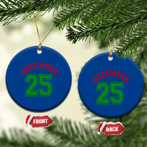 December 25 Christmas Sport Jersey Number Xmas Ceramic Ornament TS11 1pc Blue Print Your Wear