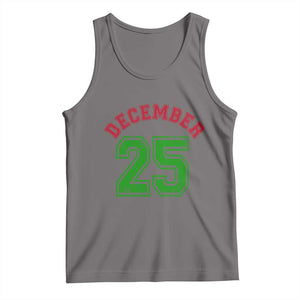 December 25 Christmas Sport Jersey Number Xmas Tank Top TS11 Deep Heather Print Your Wear