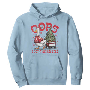 Funny Oops I Got Another Tree Funny Christmas Goose Hoodie TS11 Light Blue Print Your Wear