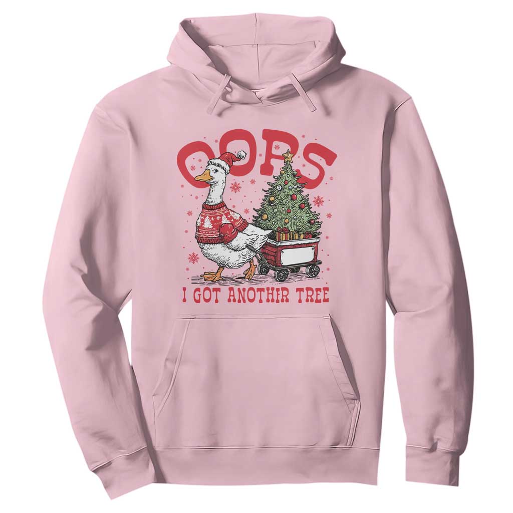 Funny Oops I Got Another Tree Funny Christmas Goose Hoodie TS11 Light Pink Print Your Wear