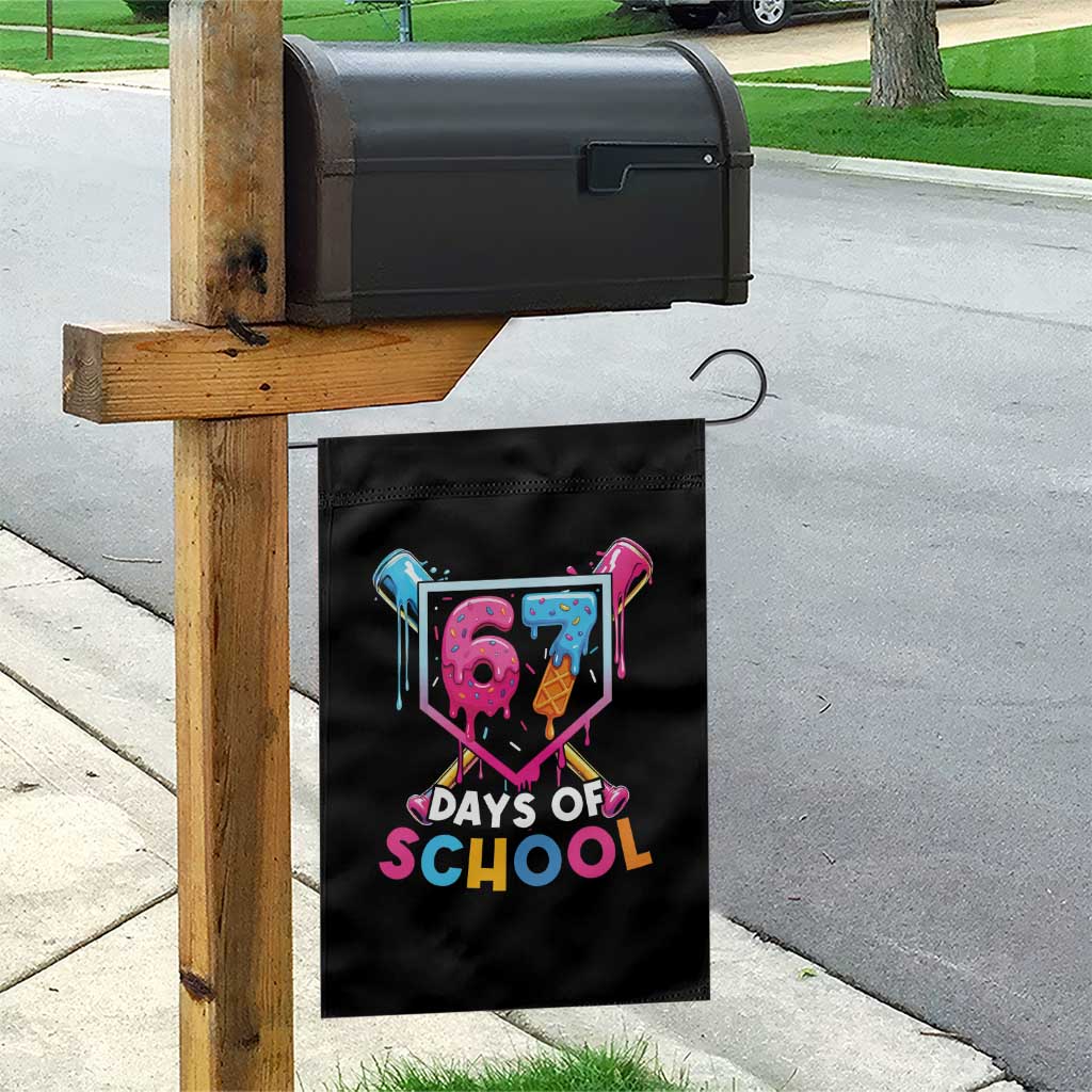 Funny 67 Days Of School Baseball Drip Garden Flag Six Seven Meme Gen Alpha TS11 Print Your Wear