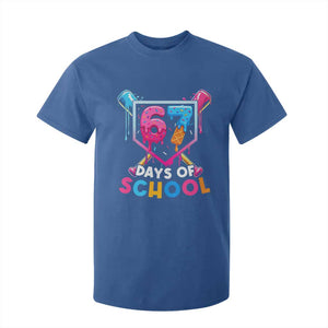 Funny 67 Days Of School Baseball Drip T Shirt For Kid Six Seven Meme Gen Alpha TS11 Royal Blue Print Your Wear