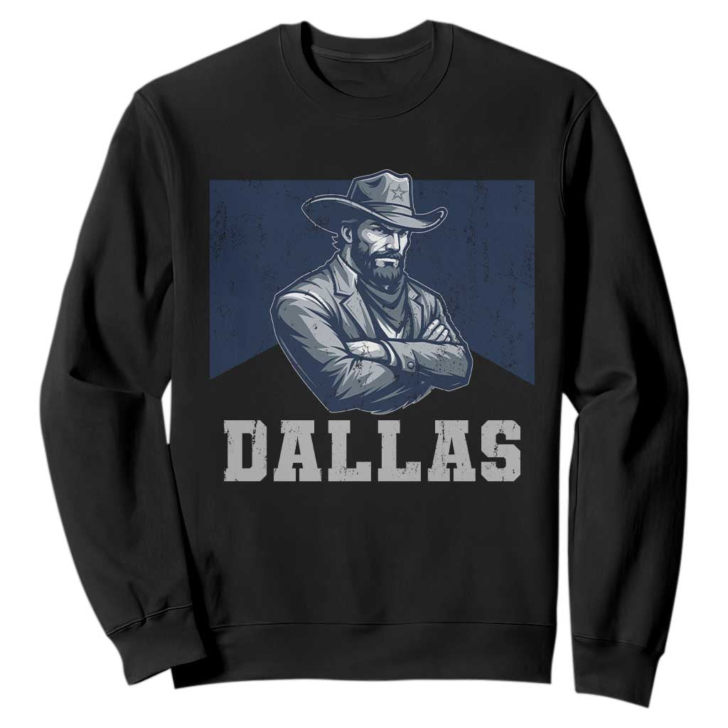 DFC Game Day Sweatshirt Blue Star Football Game Sport Lover TS11 Black Print Your Wear