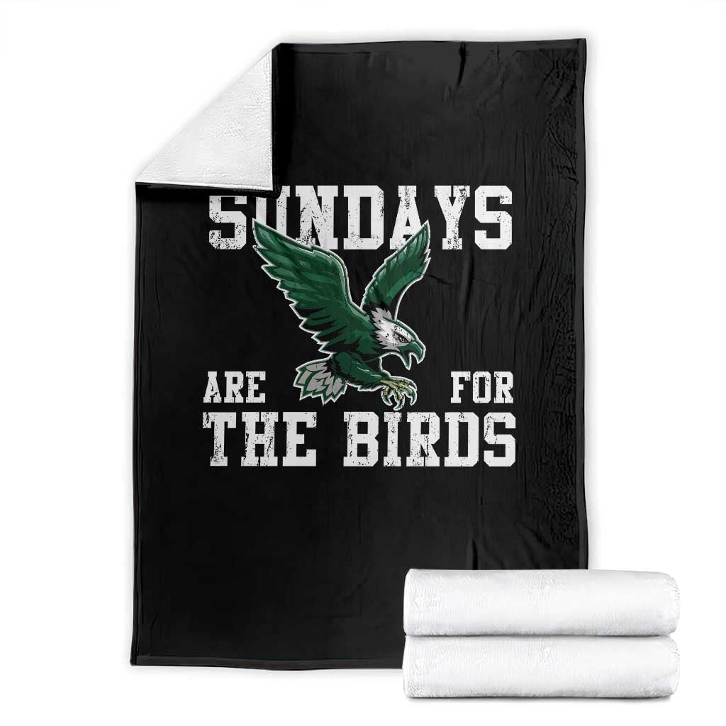 Funny Sundays Are For The Bird Throw Blanket American Football Lovers TS11 Black Print Your Wear