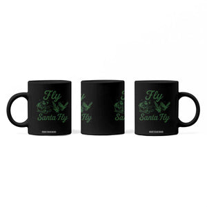 Funny Fly Santa Fly Coffee Mug Christmas Football PFE TS11 Print Your Wear