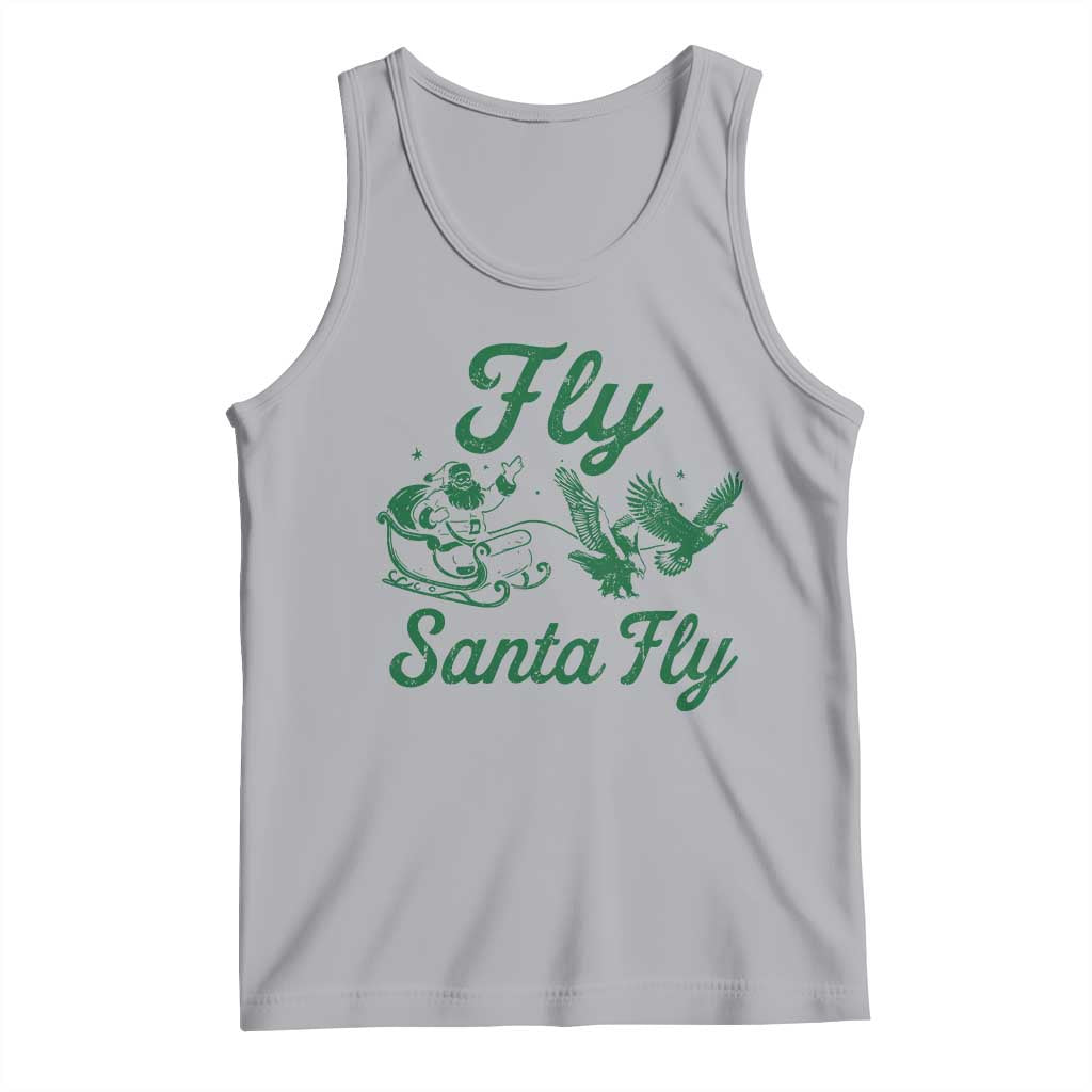 Funny Fly Santa Fly Tank Top Christmas Football PFE TS11 Athletic Heather Print Your Wear