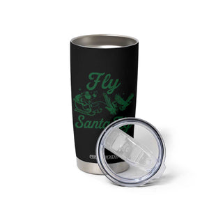 Funny Fly Santa Fly Tumbler Cup Christmas Football PFE TS11 Print Your Wear