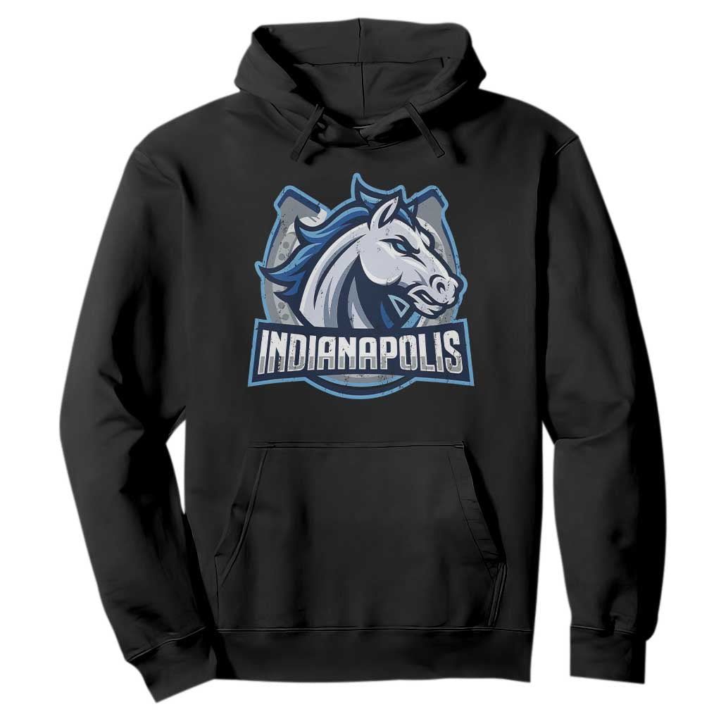 IFC Game Day Hoodie Blue Football Lover Equine Shoe TS11 Black Print Your Wear